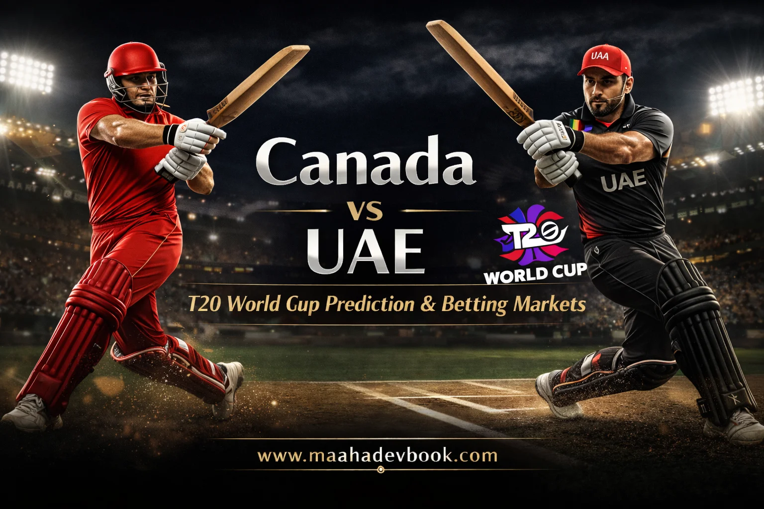 Read more about the article Canada vs UAE T20 World Cup Prediction & Betting Markets – Complete Guide for Smart Bettors