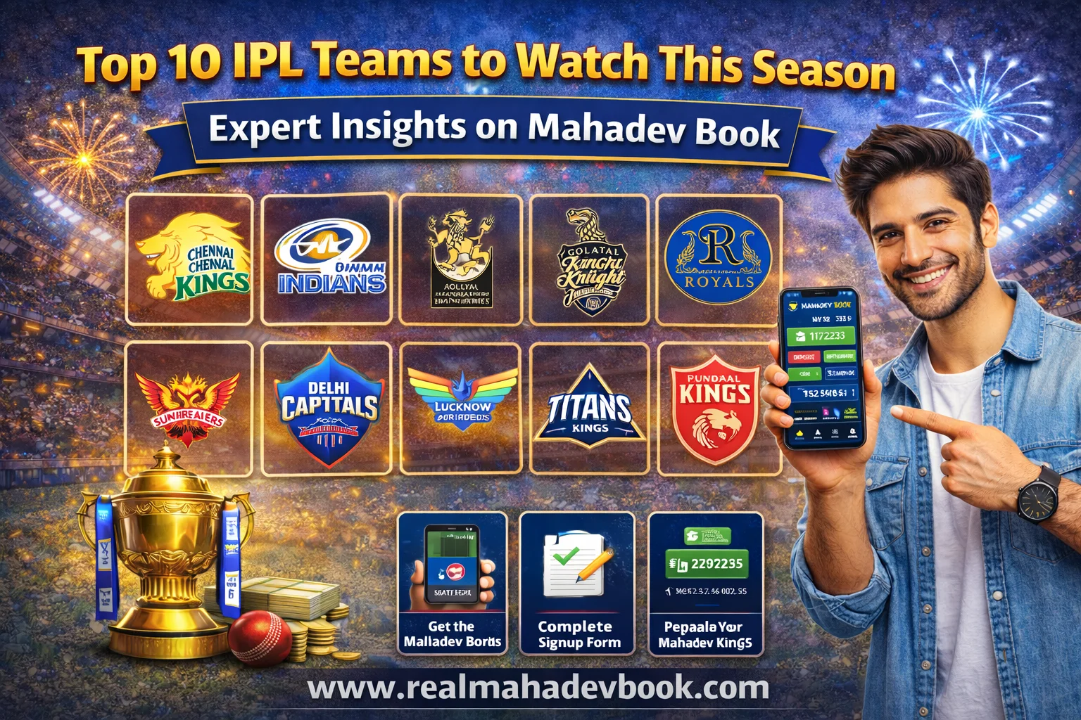 Read more about the article Top 10 IPL Teams to Watch in 2026 – Mahadev Book Analysis