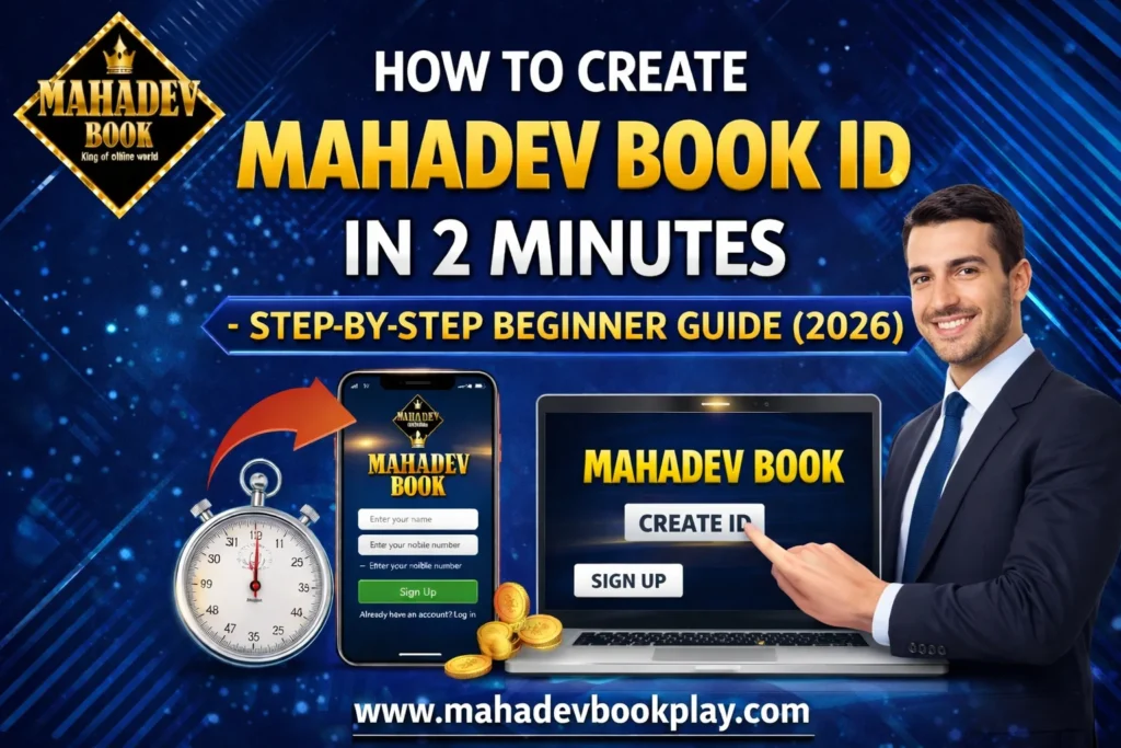 How to Create Mahadev Book ID in 2 Minutes